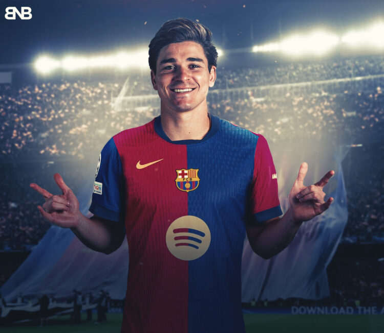 Julian Alvarez in Barcelona jersey